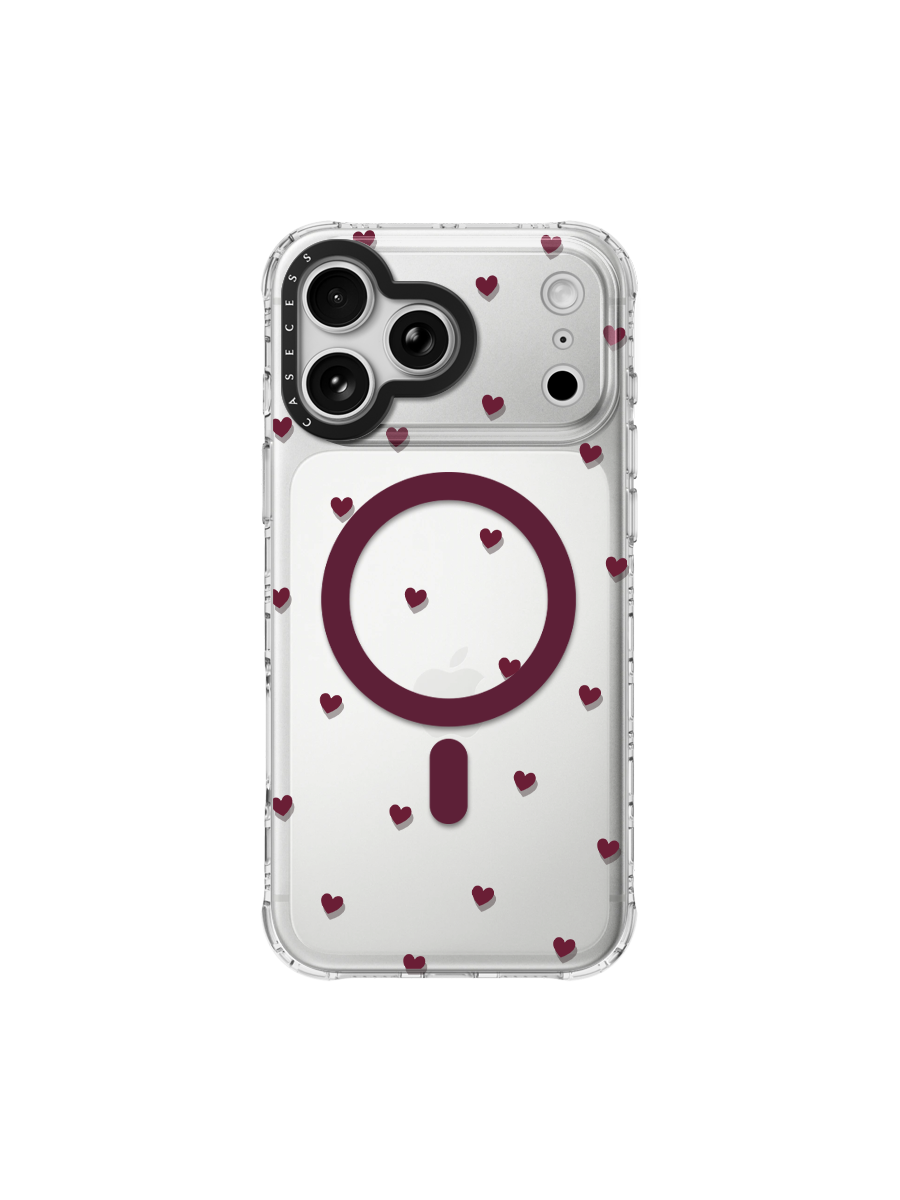 Merlot Heartbeat-Burgundy Wrist Carry Set 3-Piece