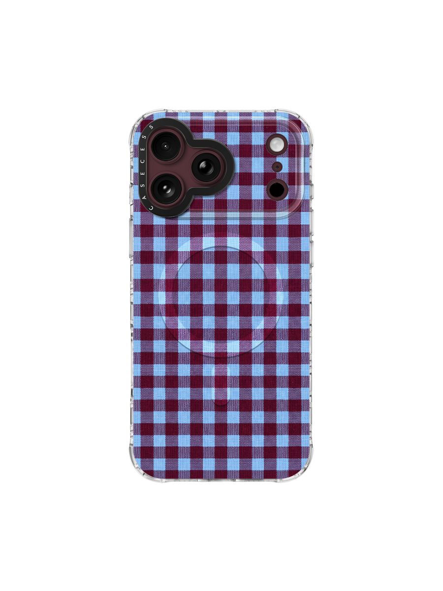 Burgundy Glacier Check