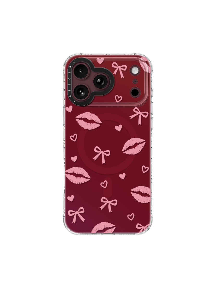 Kiss & Bow – Burgundy