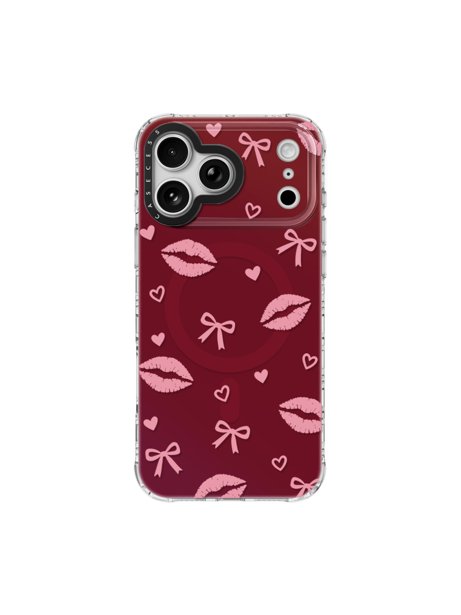 Kiss & Bow – Burgundy