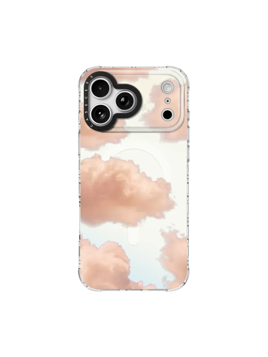 Cloud Blush Iridescent Case – MagSafe Compatible 