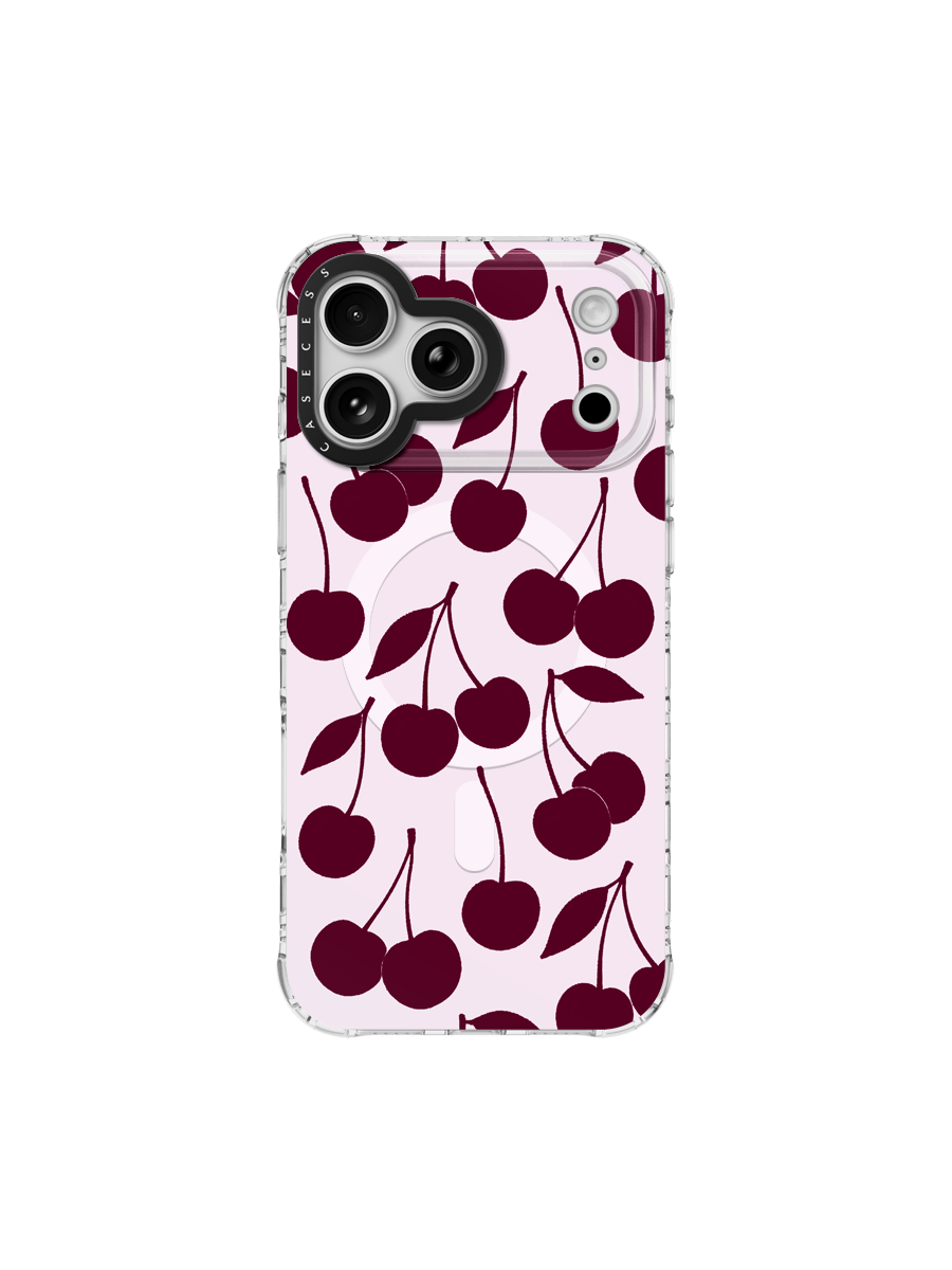 Velvet Cherries – Burgundy Iridescent Case