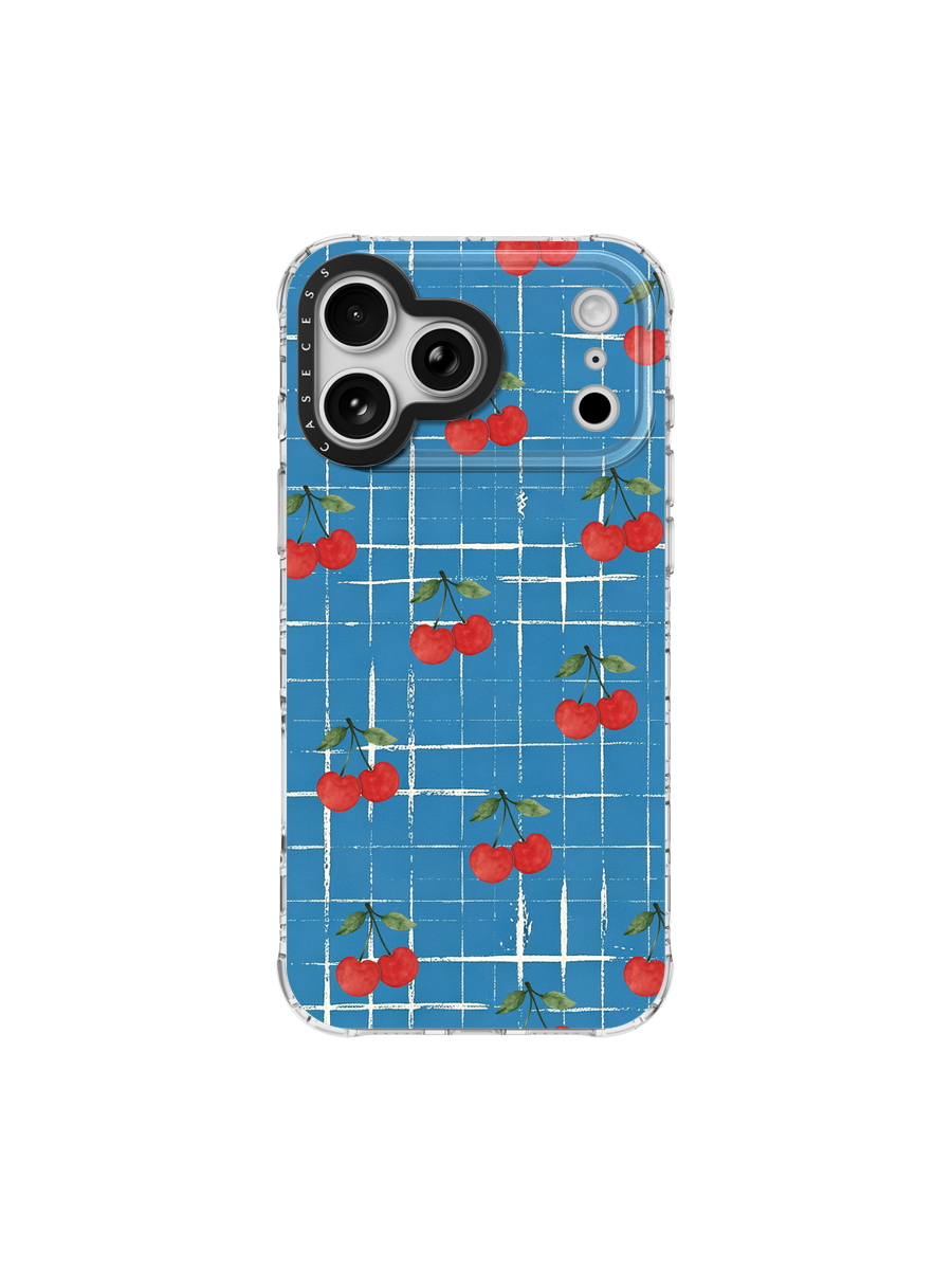 Orchard Check – Azure Iridescent Case MagSafe Compatible 