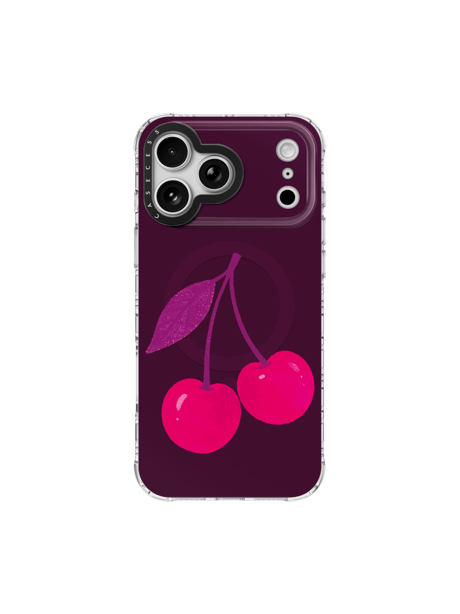 Cherry After Dark Iridescent Case MagSafe Compatible 