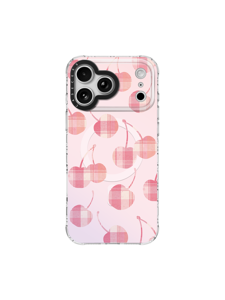  Cherry Check – Rose Iridescent Case MagSafe Compatible 