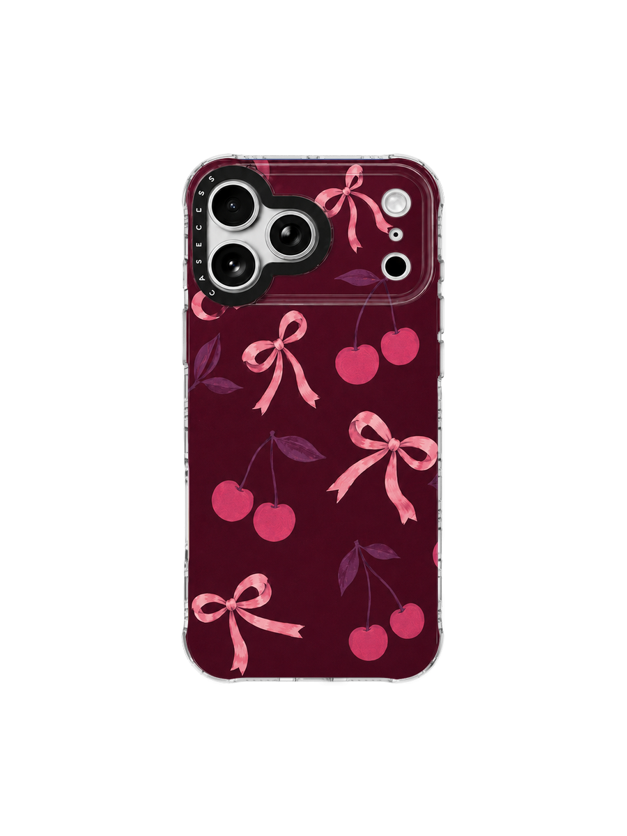 Cherry Bow Reverie – Burgundy