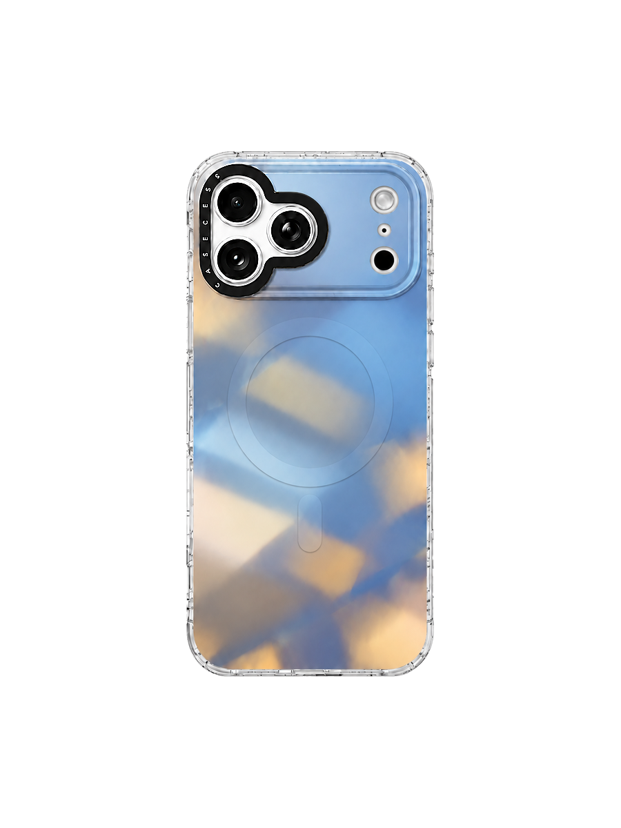 Blue Harvest Light Iridescent Mirror Case MagSafe Compatible 