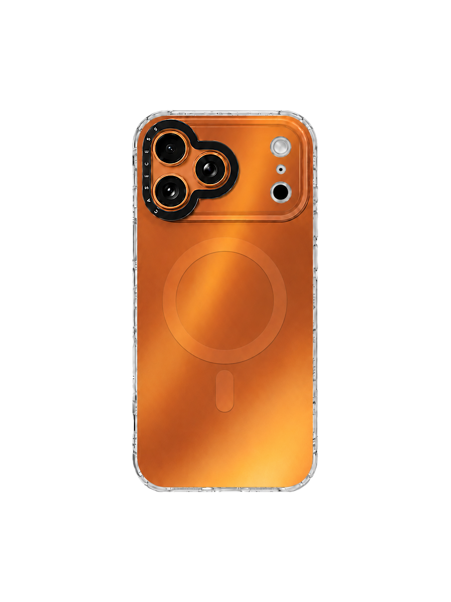 Golden Persimmon Iridescent Mirror Case MagSafe Compatible 