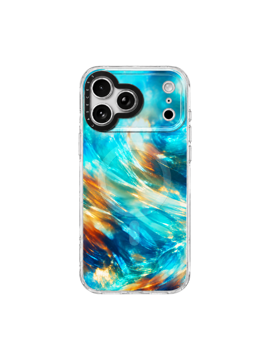 Gilded Turquoise Iridescent Case MagSafe Compatible 