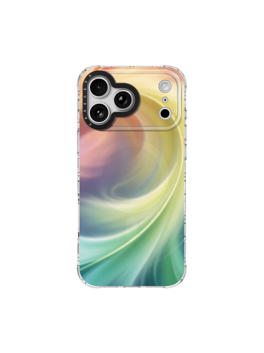 Golden Current Iridescent Mirror Case MagSafe Compatible 