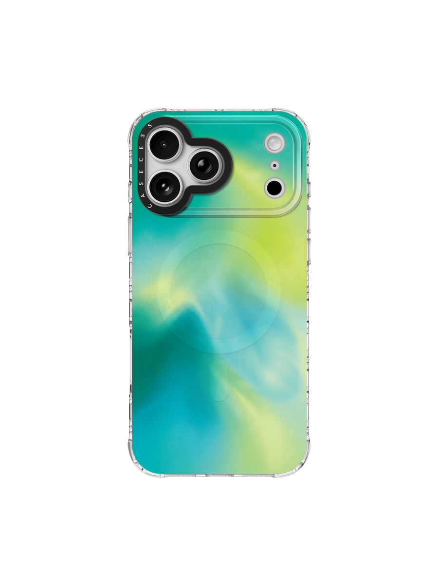 Verdant Glow Iridescent Mirror Case MagSafe Compatible 