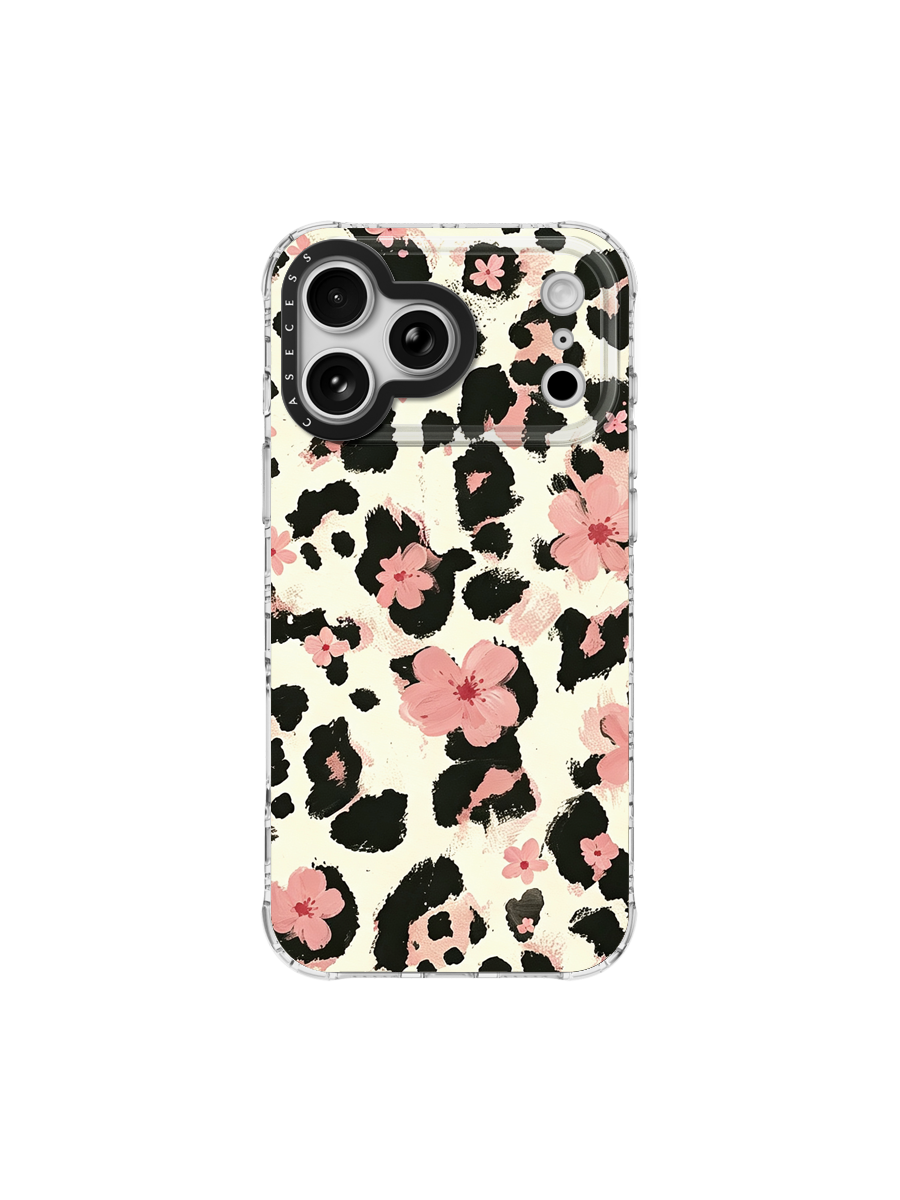 Feral Bloom – Blush Iridescent Mirror Case MagSafe Compatible 