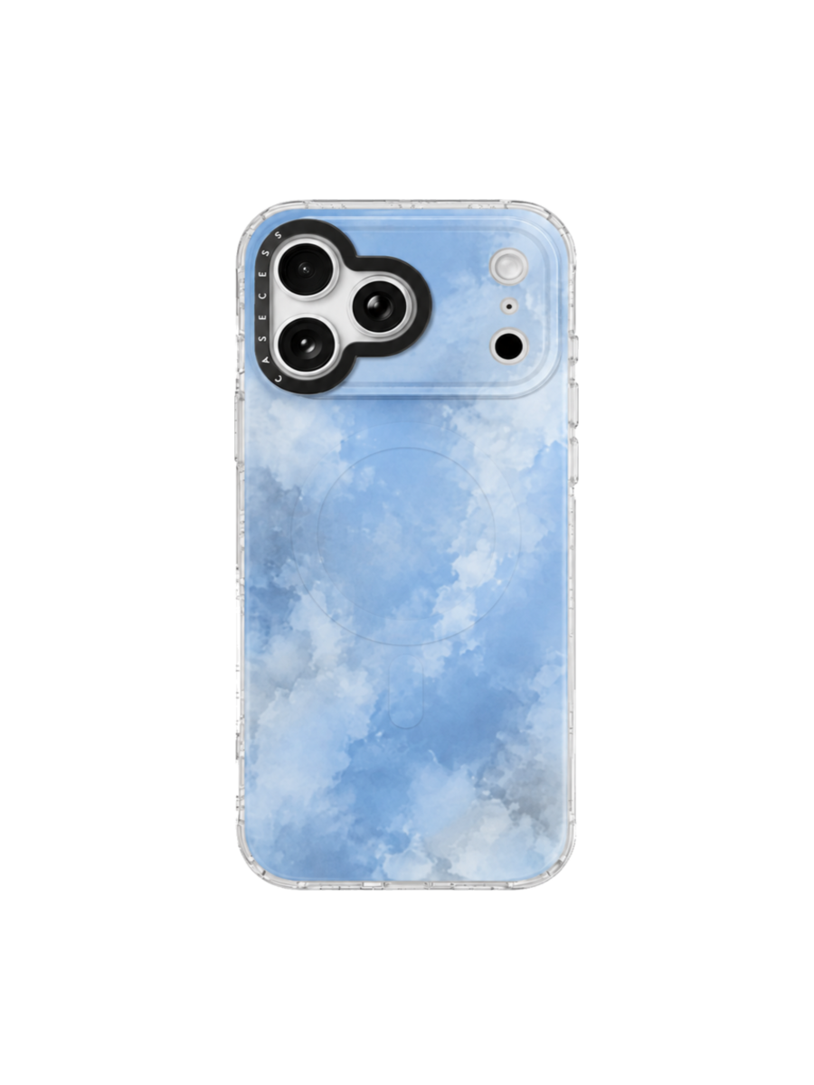 Becoming Blue Iridescent Mirror Case