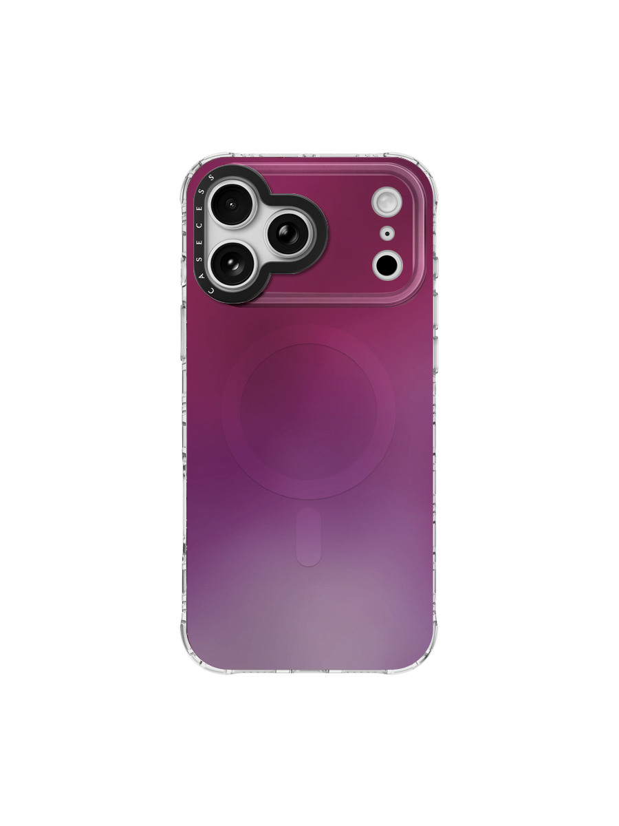Deep Cherry Fade Iridescent Case MagSafe Compatible 