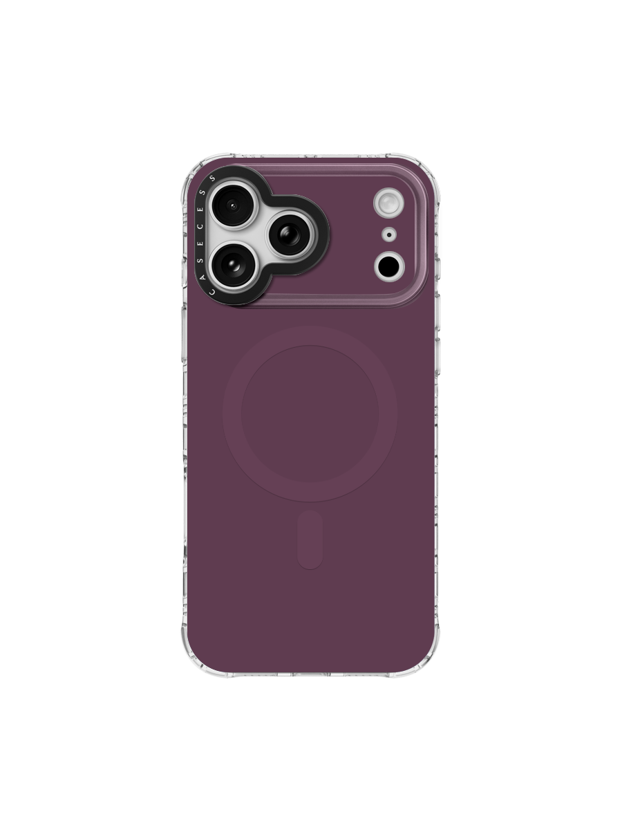Deep Cherry Veil Iridescent Mirror Case MagSafe Compatible 