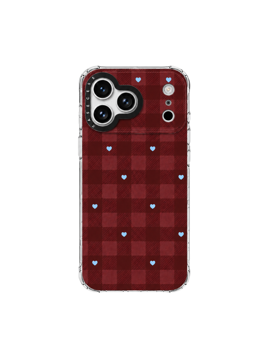 Burgundy Little Hearts