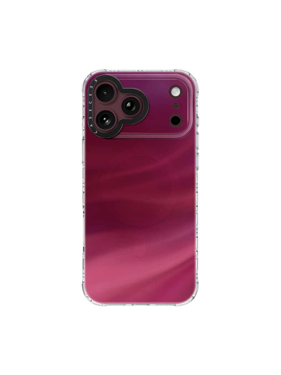 Cherry Satin Iridescent Mirror Case MagSafe Compatible 