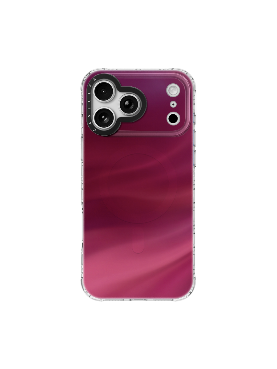 Cherry Satin Iridescent Mirror Case MagSafe Compatible 