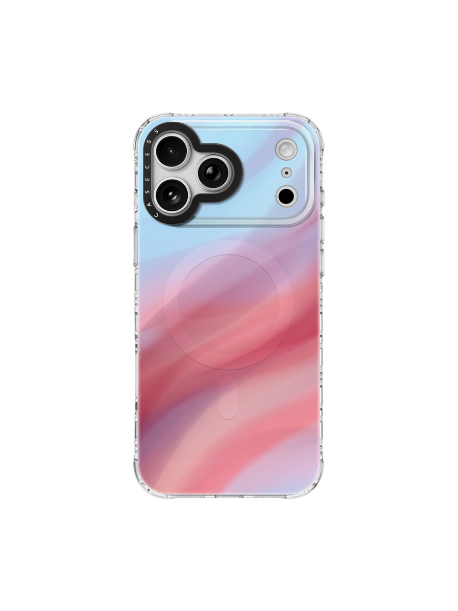 Pastel Statement Iridescent Mirror Case MagSafe Compatible 
