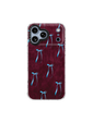 Ribbon Interlude – Burgundy & Glacier Iridescent Mirror Case MagSafe Compatible 