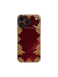 Gilded Lace Frame – Burgundy Iridescent Mirror Case MagSafe Compatible 