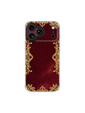 Lace Curtain – Burgundy & Gold Iridescent Mirror Case MagSafe Compatible 