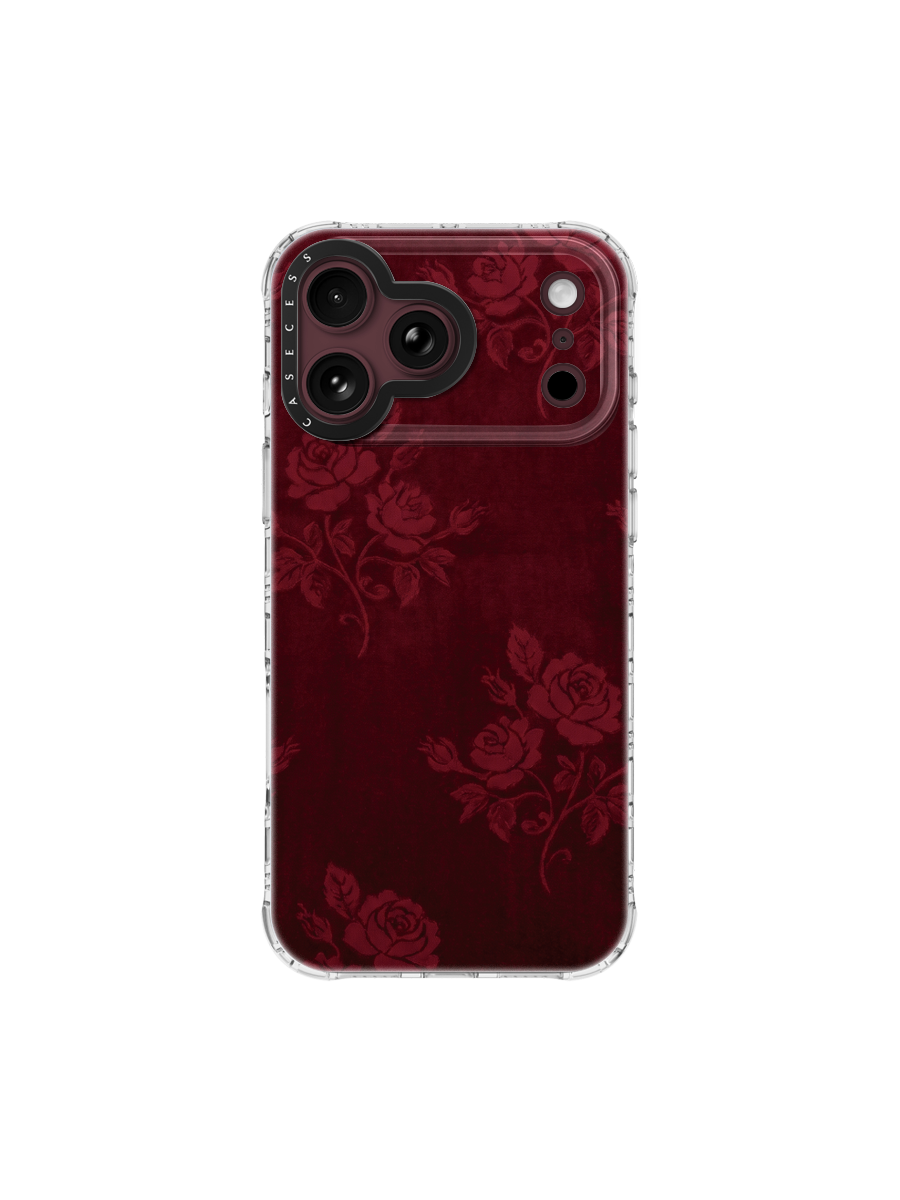 Rose in the Shadows – Burgundy Iridescent Mirror Case MagSafe Compatible 
