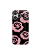 Rose in the Moment – Noir Blush Iridescent iPhone Case – MagSafe Compatible