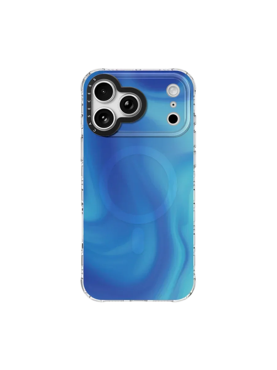 Deep Tide Flow Iridescent Mirror iPhone Case – MagSafe Compatible