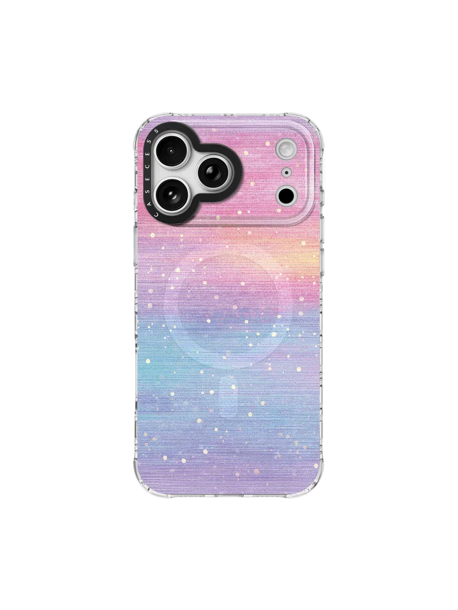 Golden Ripple Impression Glitter iPhone Case – MagSafe Compatible