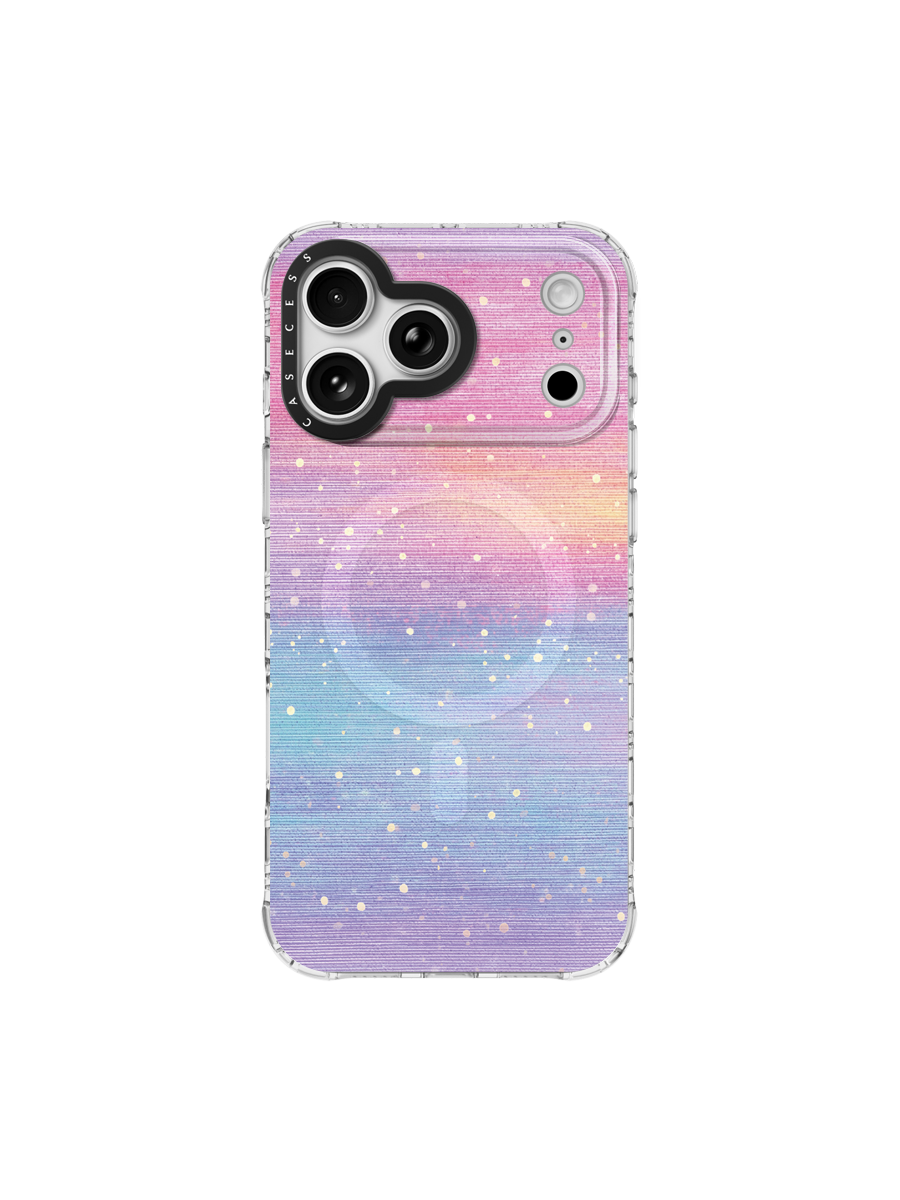 Golden Ripple Impression Glitter iPhone Case – MagSafe Compatible