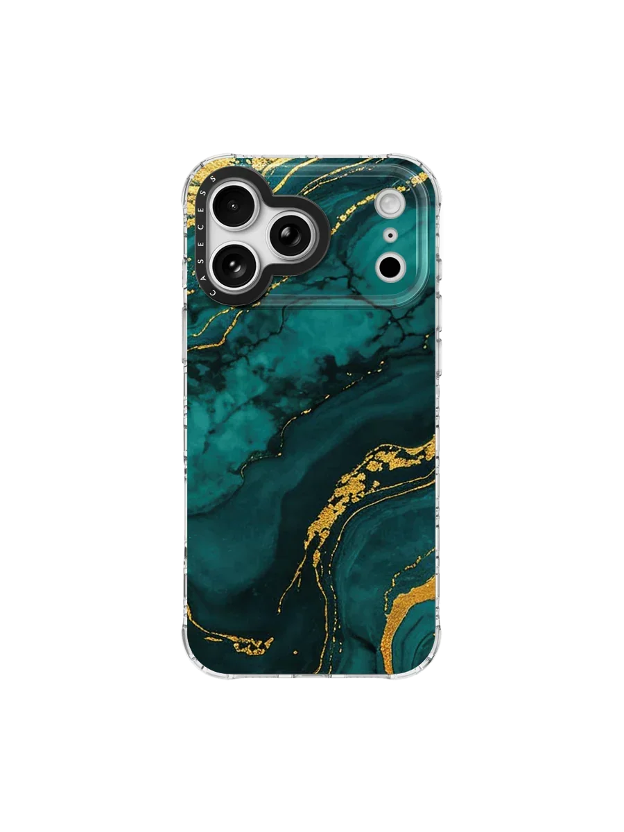 Verdant Flow Glitter Print case – MagSafe Compatible