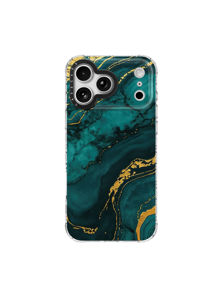 Verdant Flow Glitter Print case – MagSafe Compatible