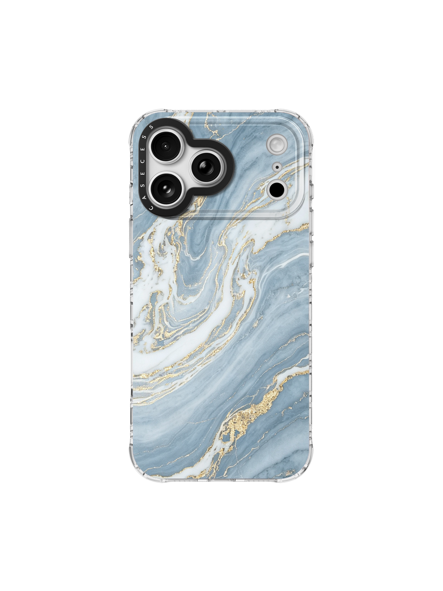 Blue Current Glitter Print case – MagSafe Compatible