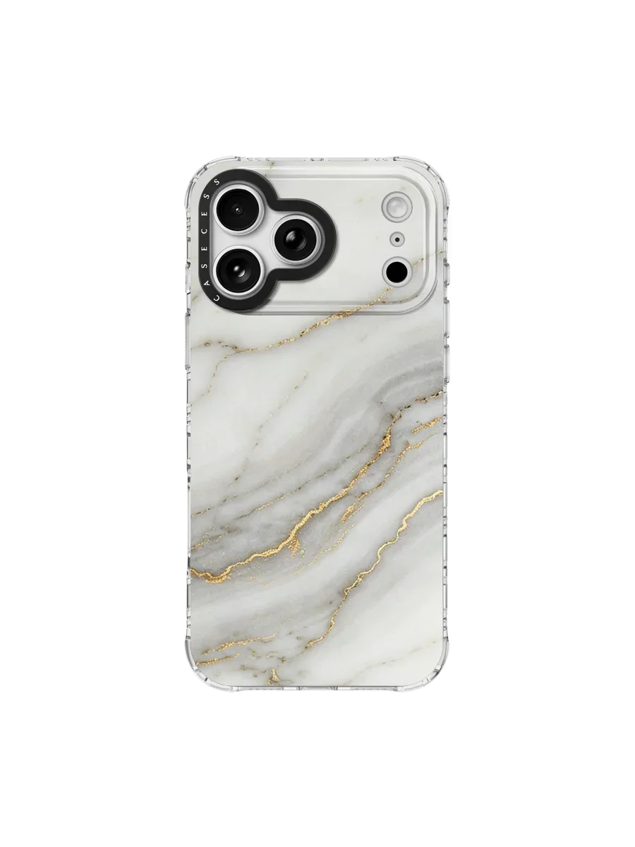 Ivory Drift Glitter Print case – MagSafe Compatible