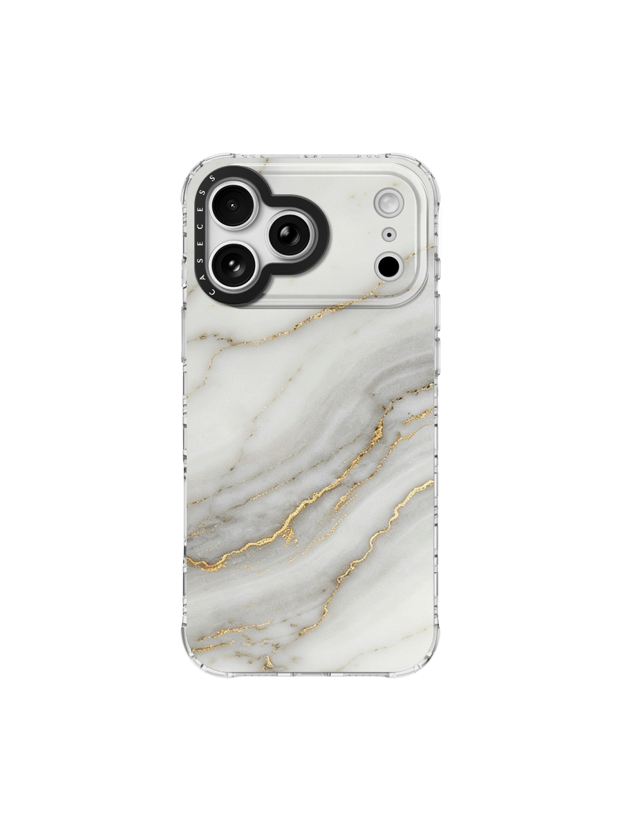 Ivory Drift Glitter Print case – MagSafe Compatible