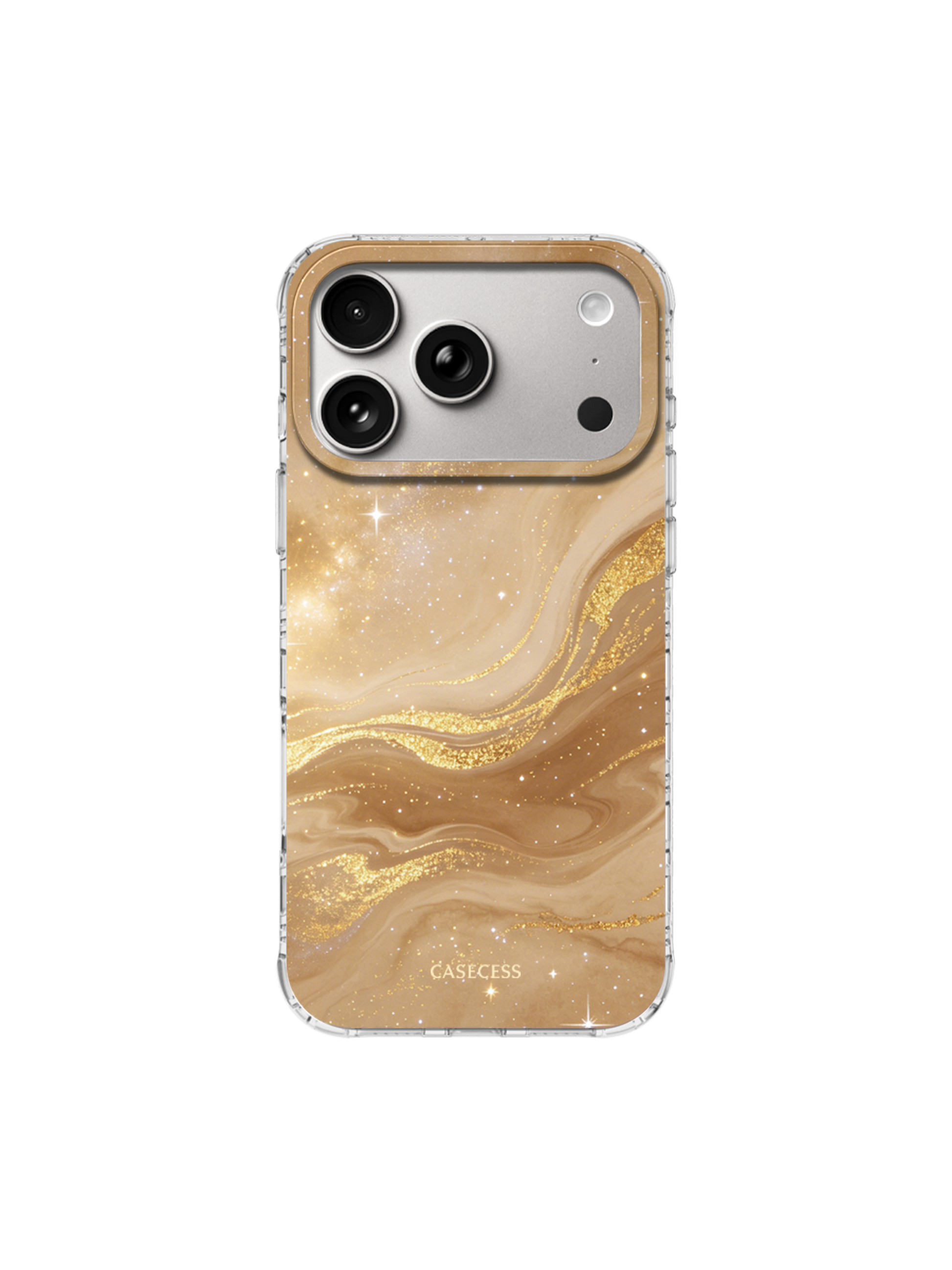 Golden Dusk Glitter Print case MagSafe Compatible 