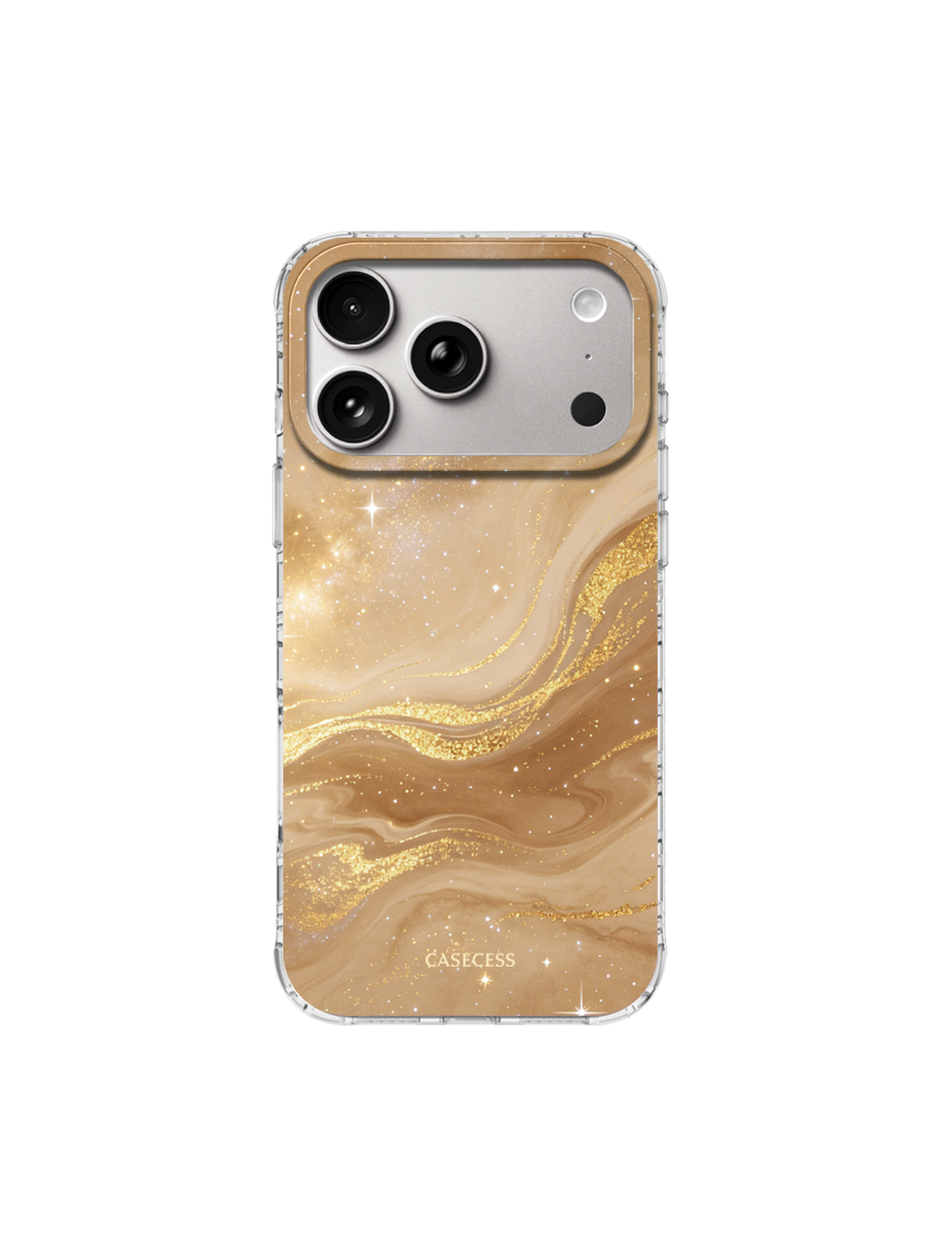 Golden Dusk Glitter Print case MagSafe Compatible 