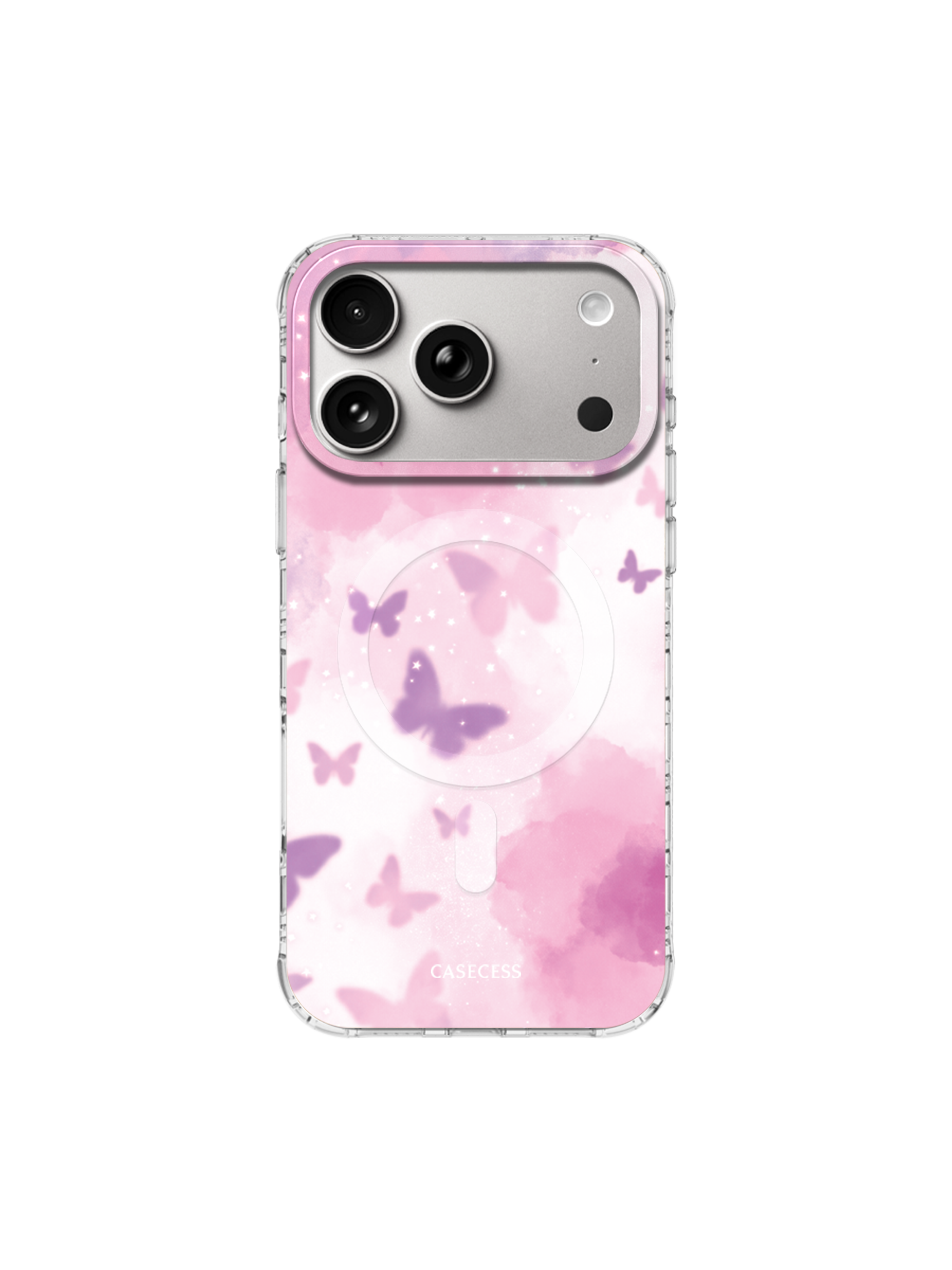 Butterfly Haze Mirror Case – MagSafe Compatible