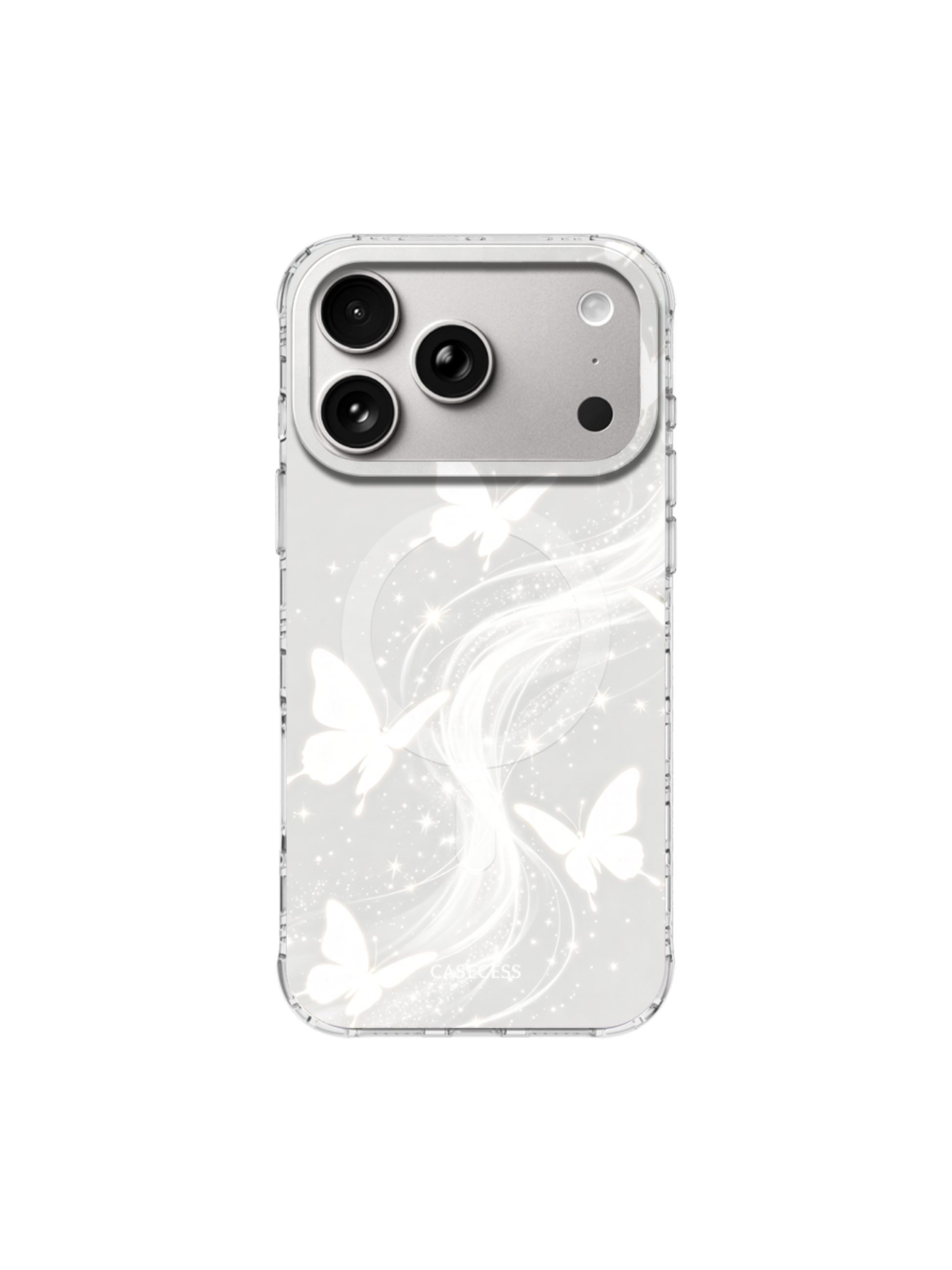 Whispering Wings Mirror iPhone Case – MagSafe Compatible