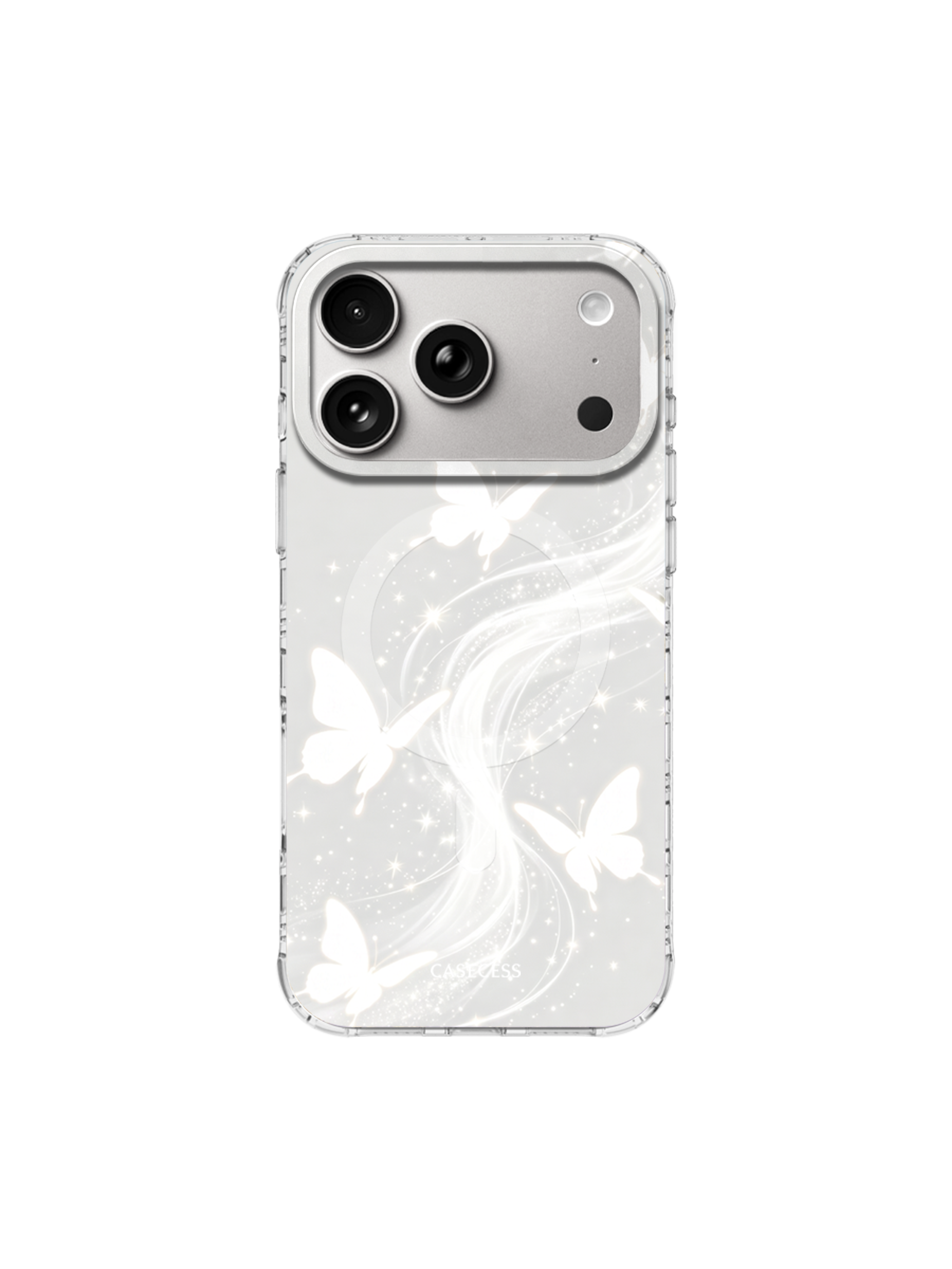 Whispering Wings Mirror iPhone Case – MagSafe Compatible