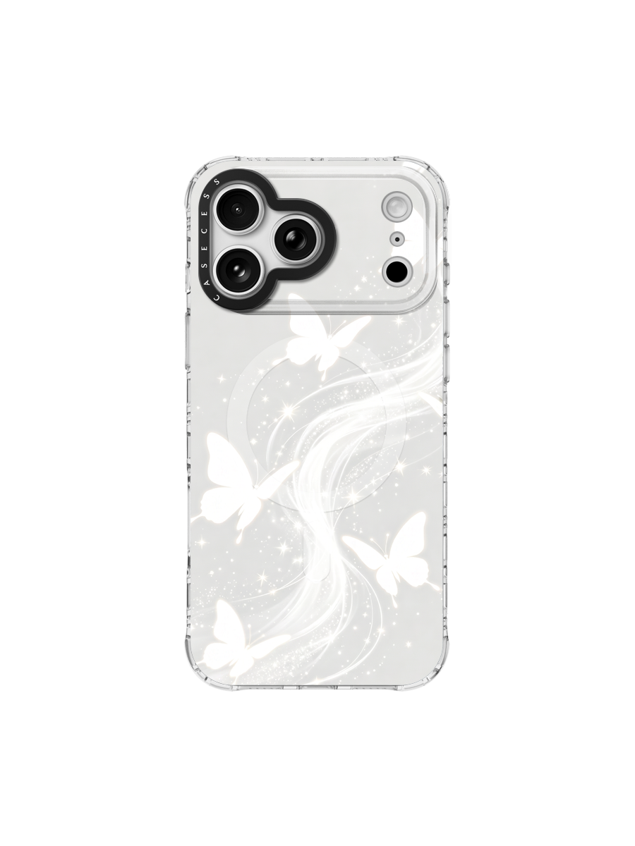 Whispering Wings Mirror iPhone Case – MagSafe Compatible