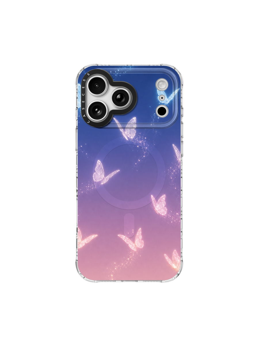 Stardust Butterflies Iridescent Mirror iPhone Case – MagSafe Compatible