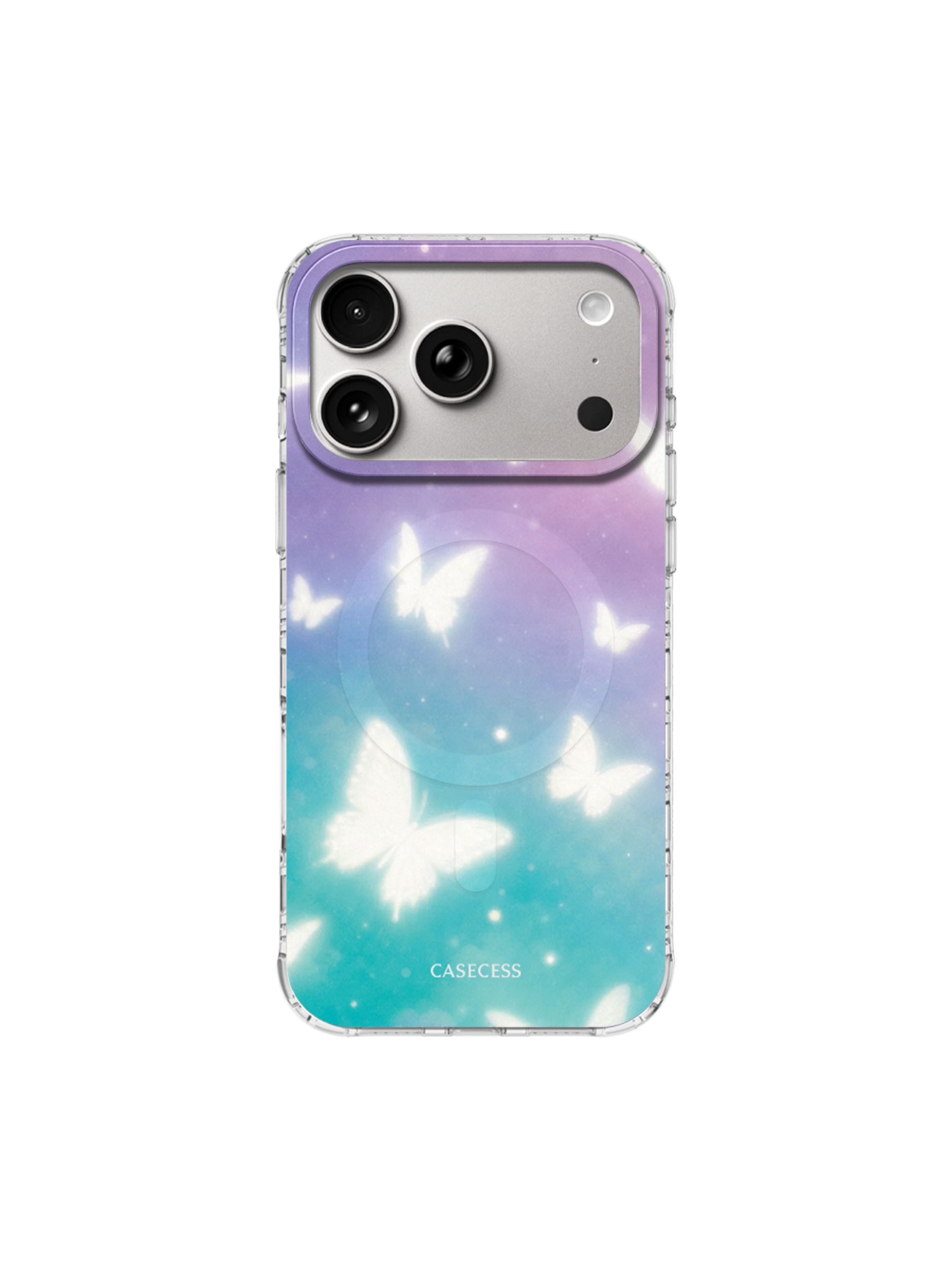 Moonlit Butterflies Iridescent Mirror iPhone Case – MagSafe Compatible