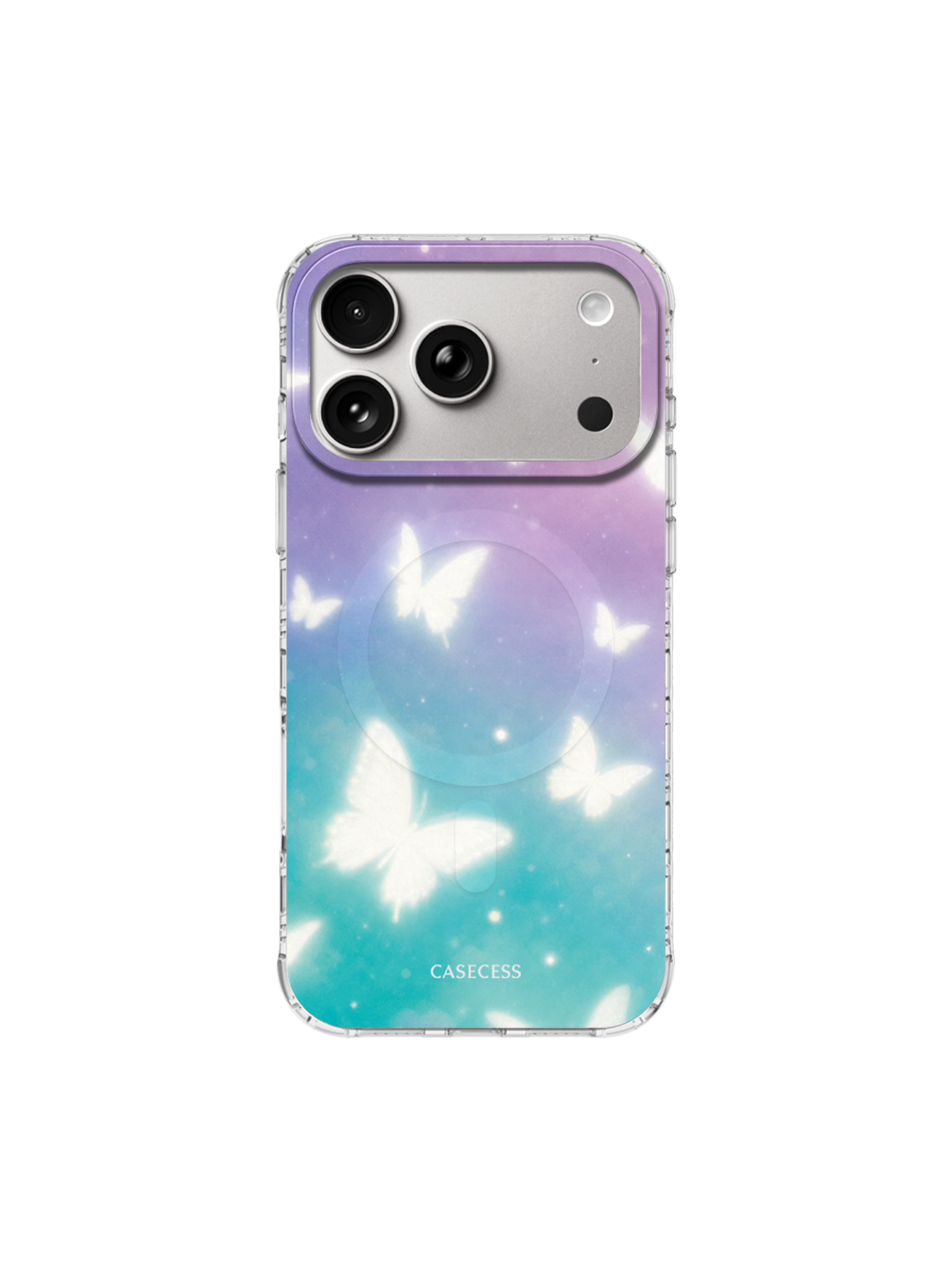 Moonlit Butterflies Iridescent Mirror iPhone Case – MagSafe Compatible