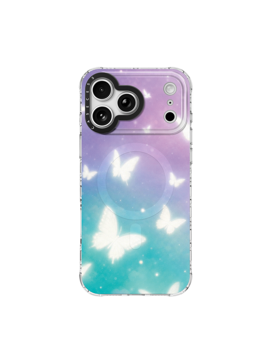 Moonlit Butterflies Iridescent Mirror iPhone Case – MagSafe Compatible