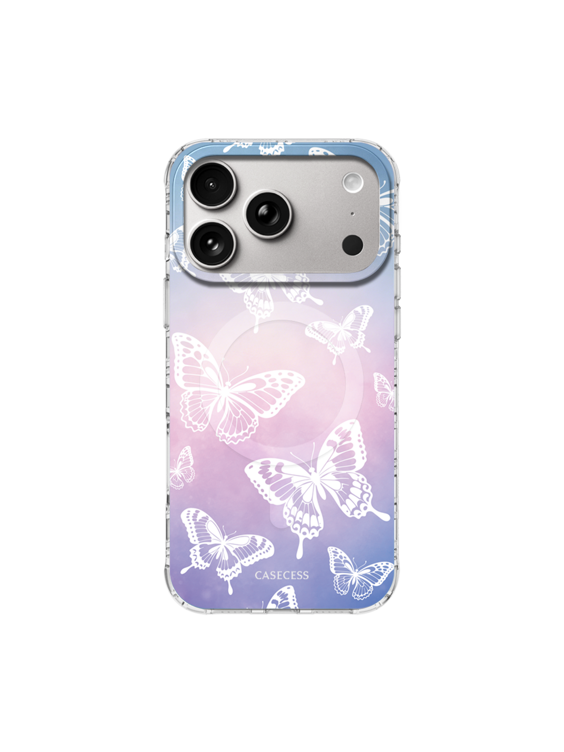 Celestial Wings Iridescent Mirror iPhone Case – MagSafe Compatible