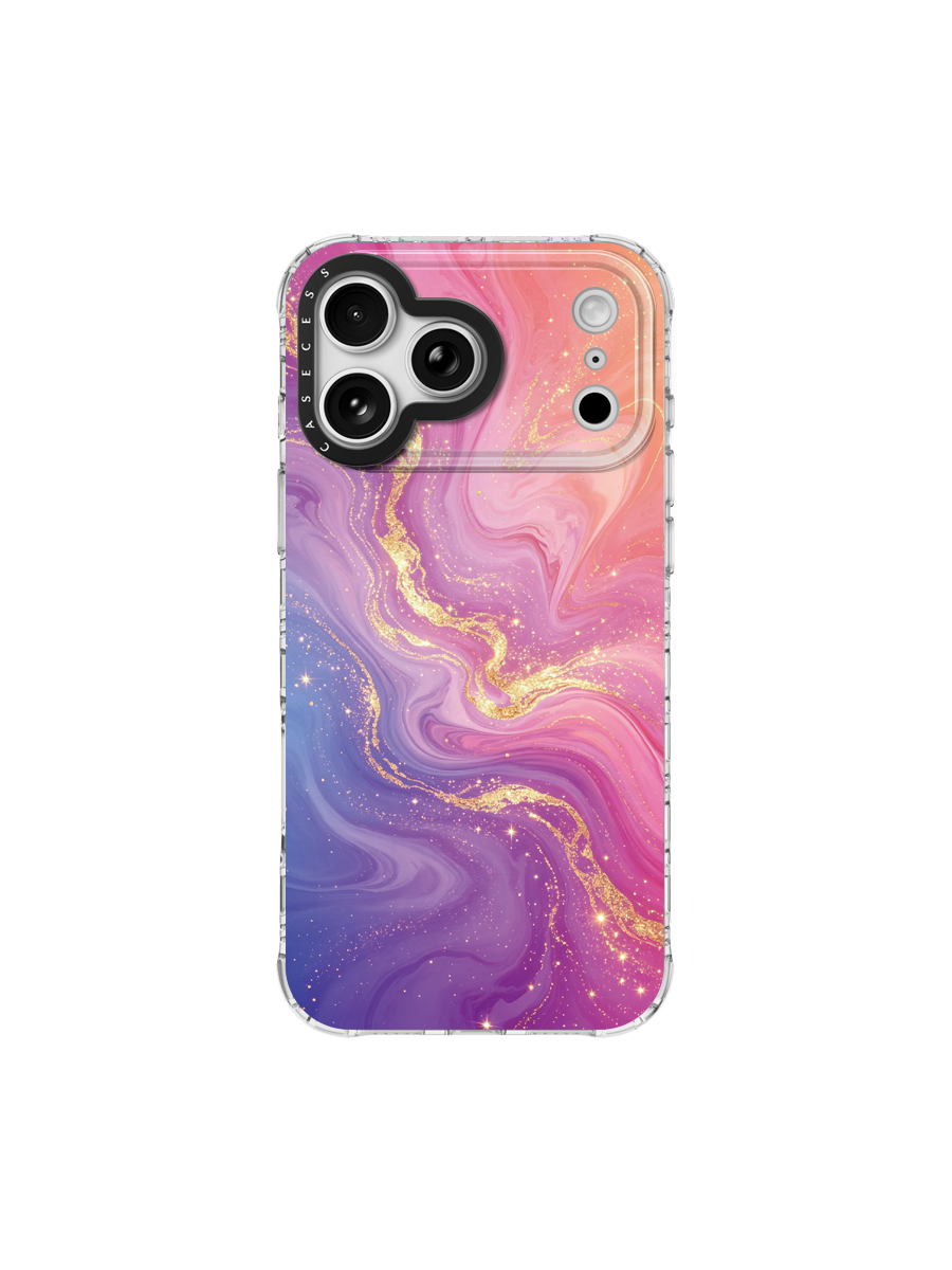 Aurora Reverie Glitter Print iPhone Case – MagSafe Compatible