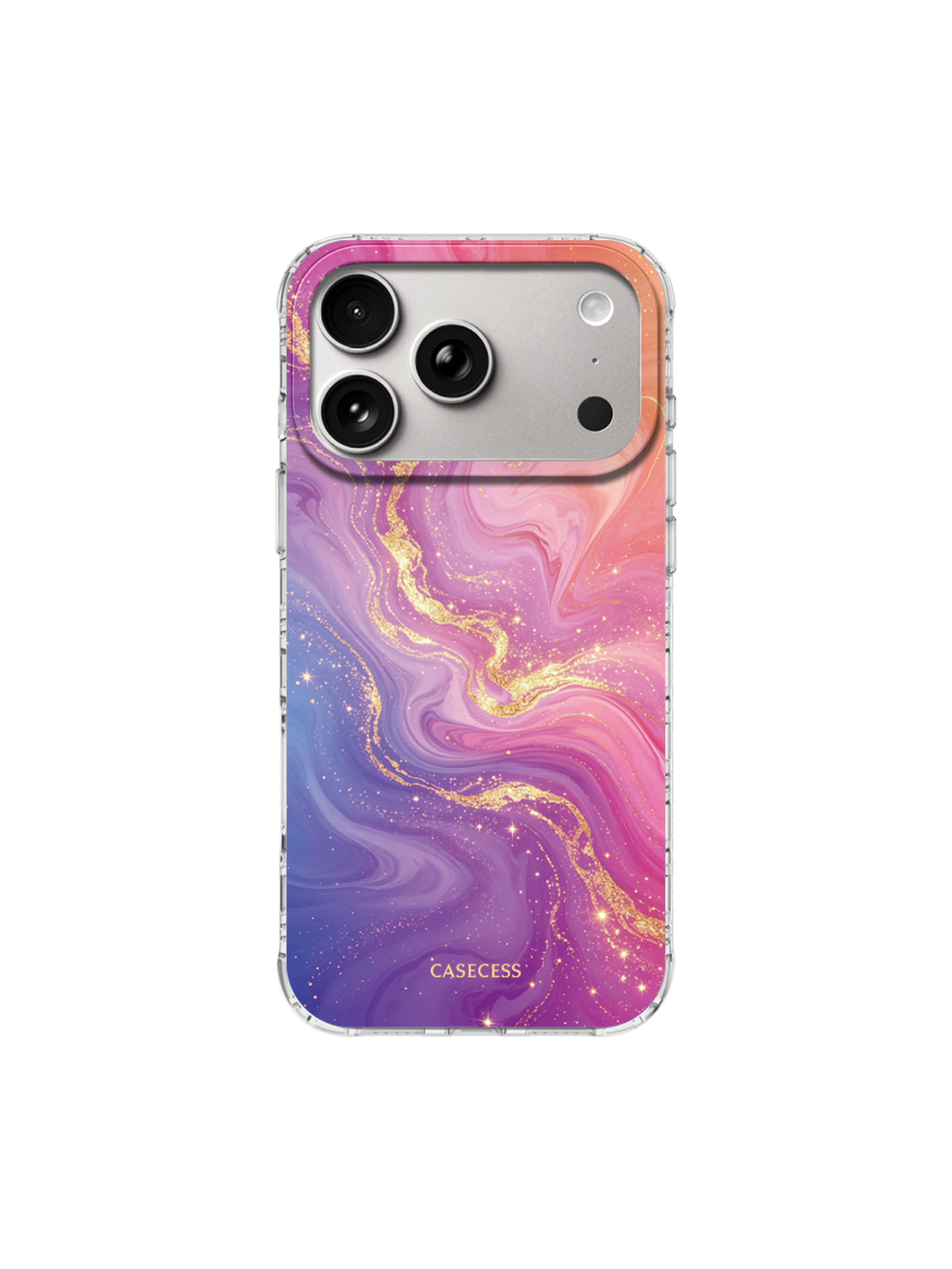 Aurora Reverie Glitter Print iPhone Case – MagSafe Compatible
