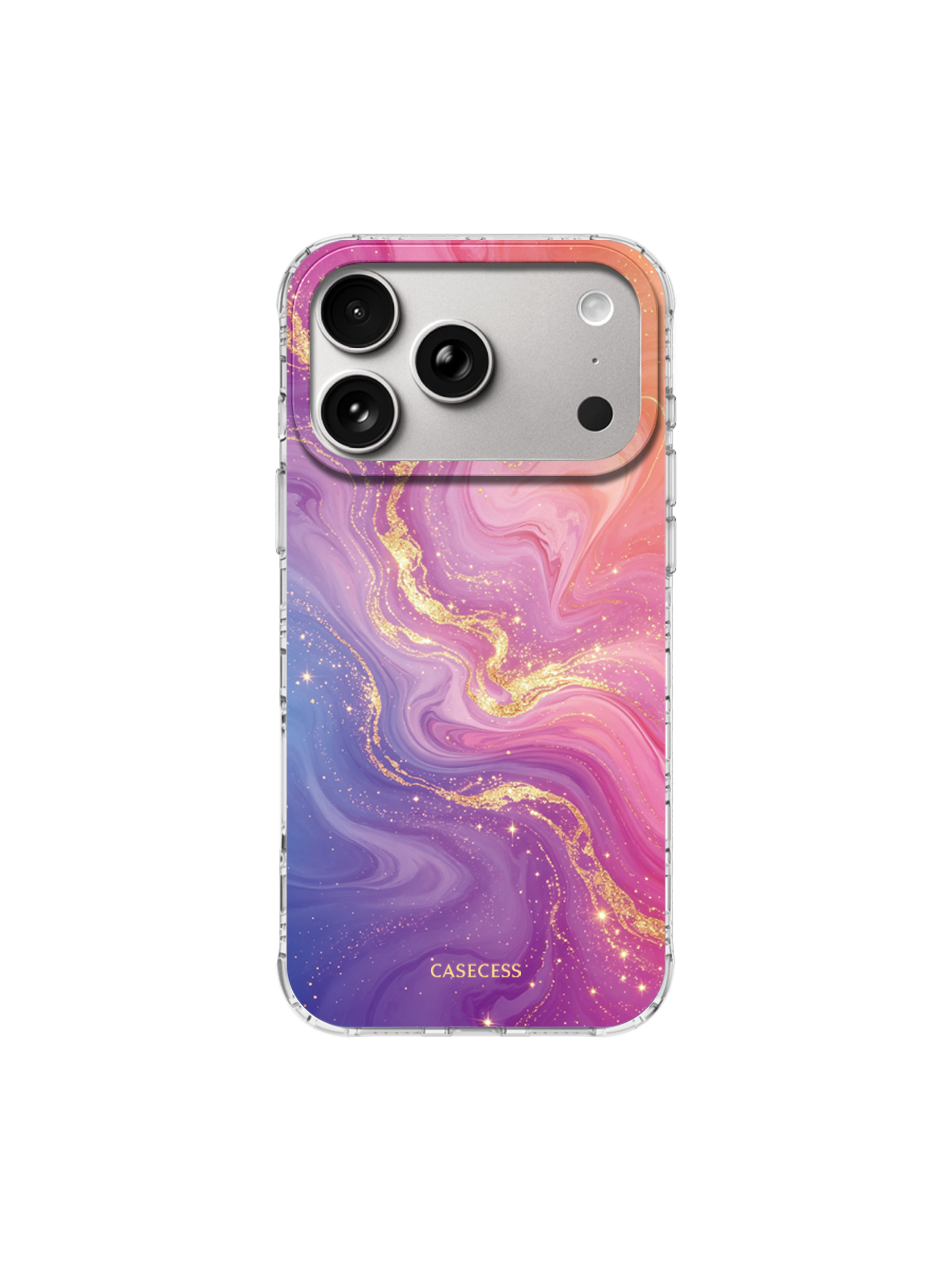 Aurora Reverie Glitter Print iPhone Case – MagSafe Compatible